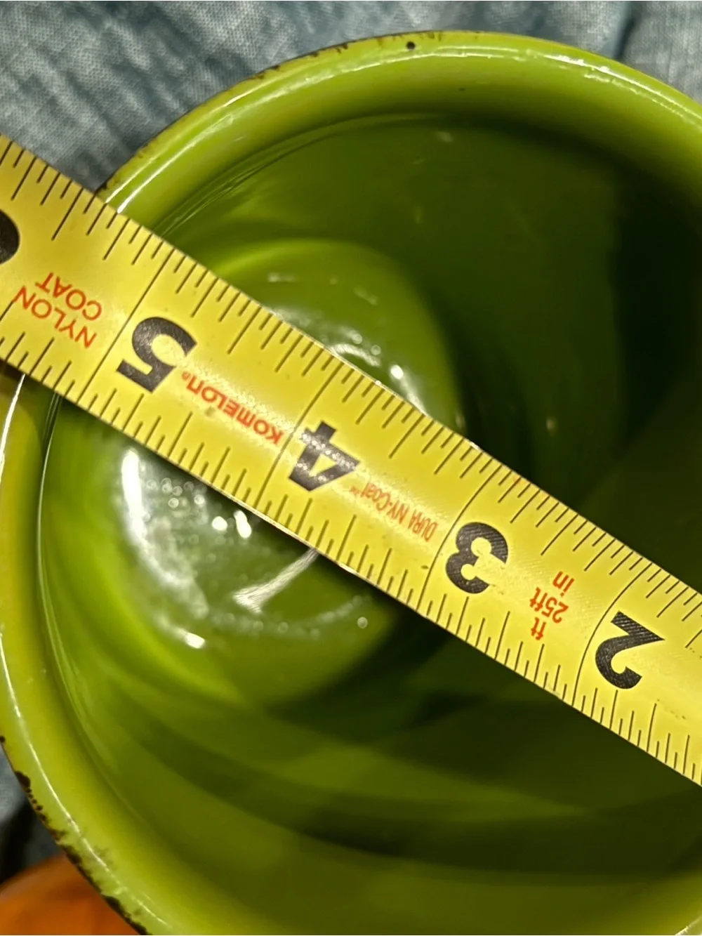Green Ceramic Planter Pot, kitchen utensils holder- De Silva Made in Italy
